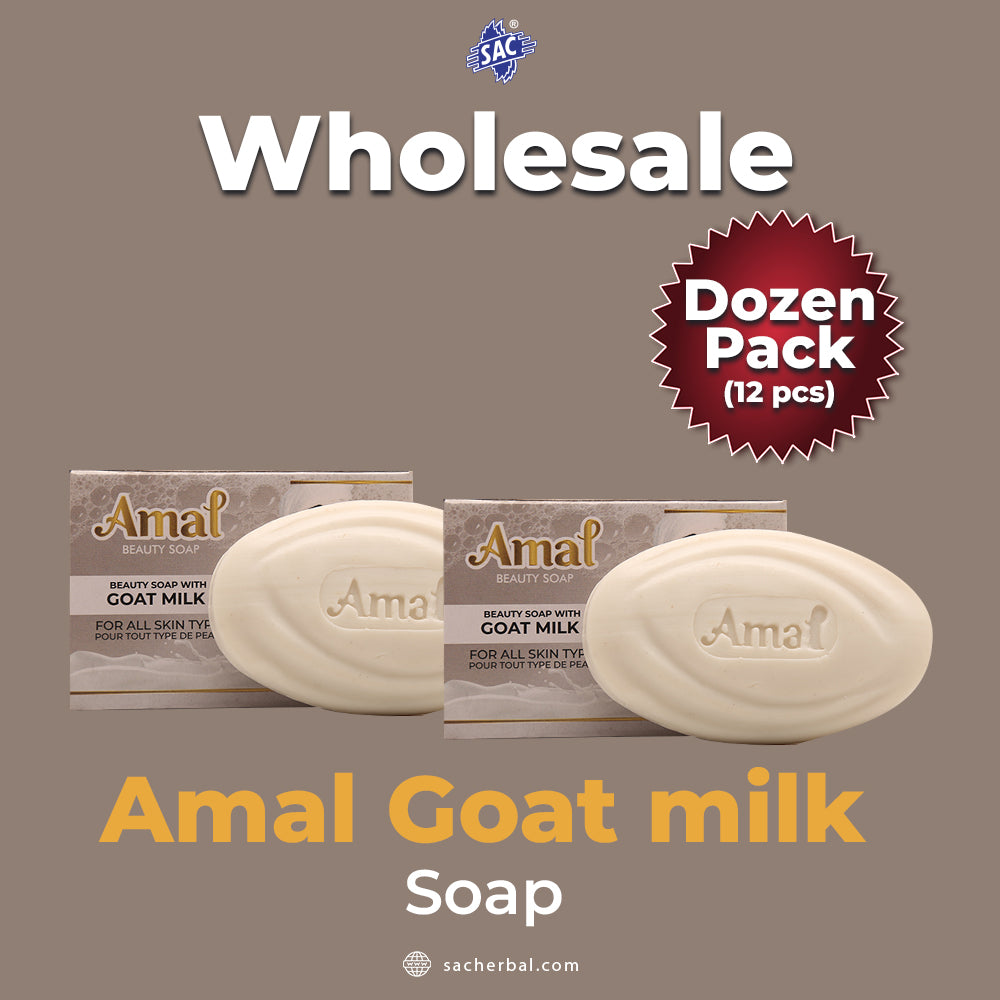 AMAL SOAP 80gm Goat Milk Bar For Daily Use (Dozen Pack 12 pcs)