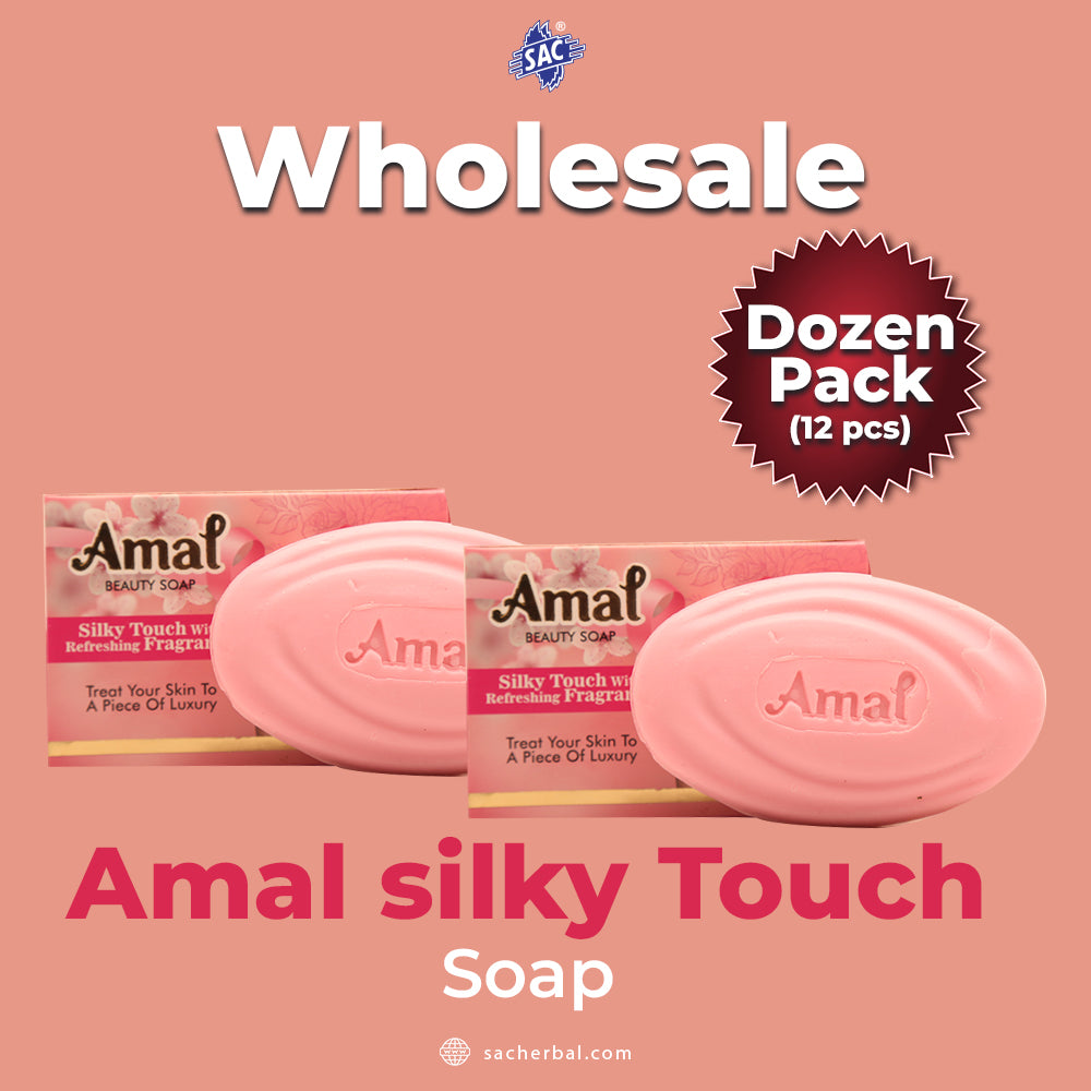 AMAL SOAP 80gm Beauty Bar For Daily Use (Dozen Pack 12 pcs)