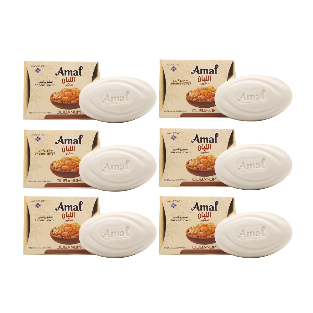 AMAL SOAP 80gm Olibanum Bar For Daily Use ( Pack of 6)
