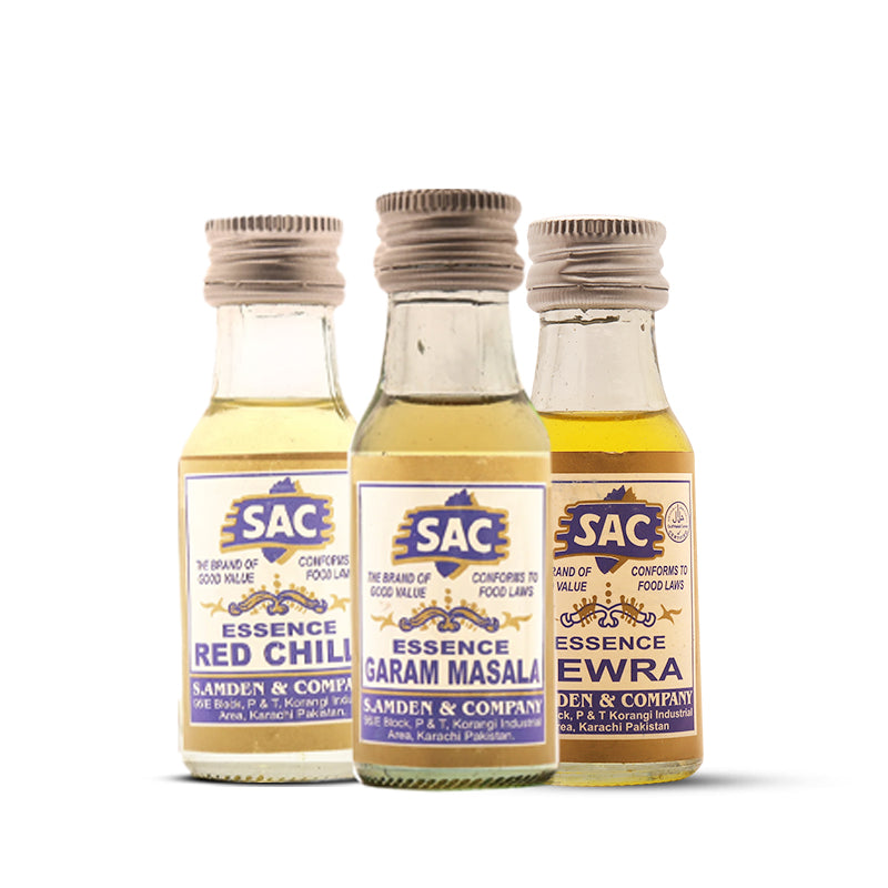 Red Chilli, Garam Masala & Kewra Essence Flavor - 25ml (Pack of 3)