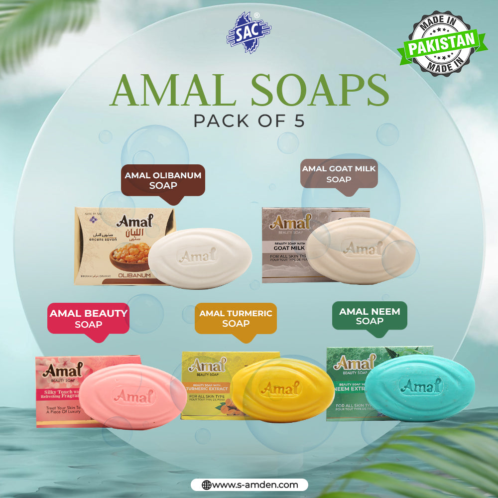 AMAL SOAP 80gm For Daily Use (Pack of 5)