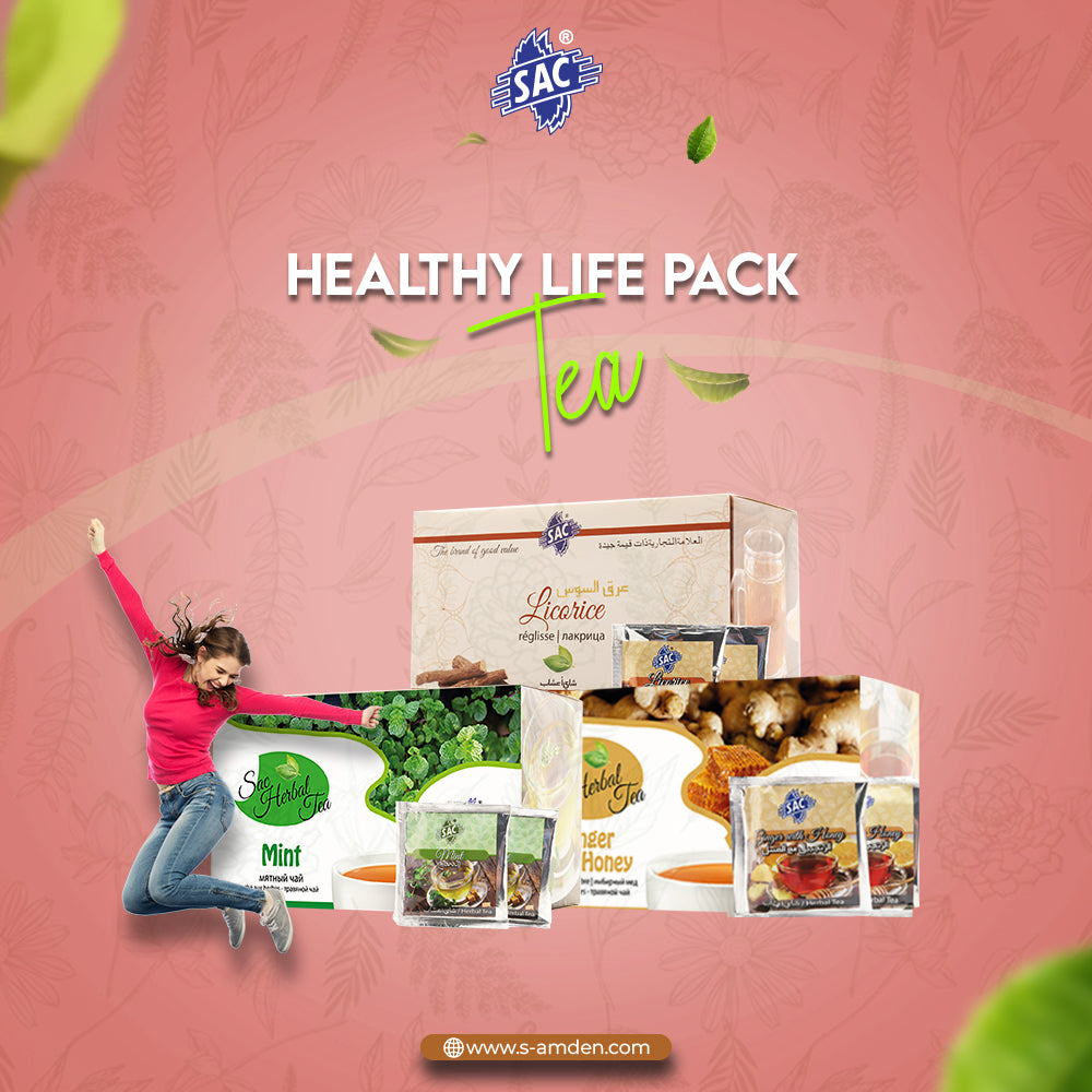 Healthy life pack (Ginger with Honey, Licorice, Mint )