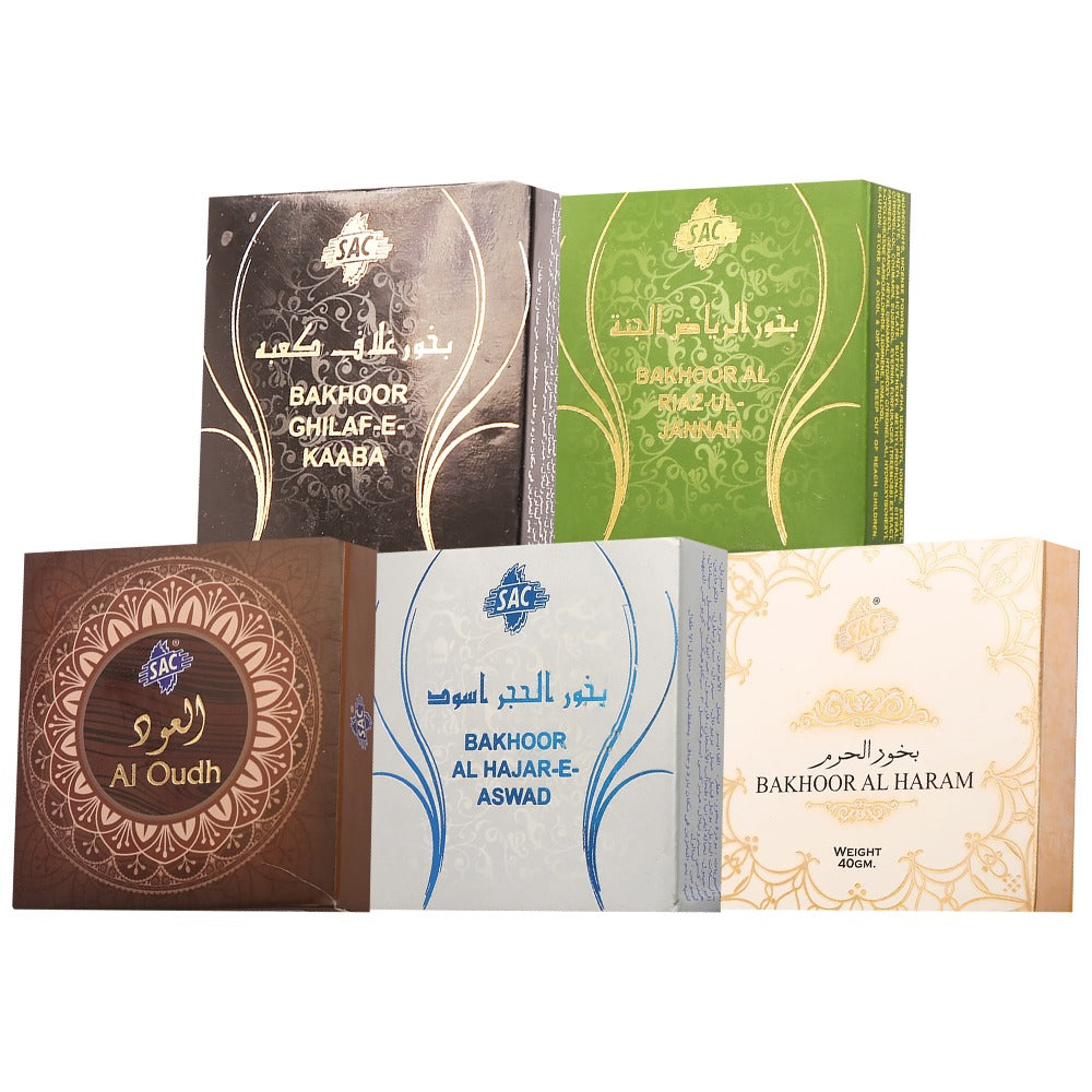 Bakhoor Pack of 5 60gm Each