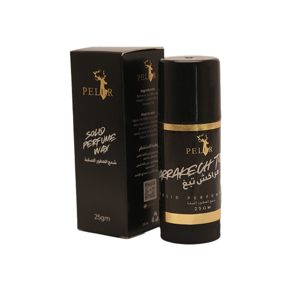 Marakech Tobacco Solid Perfume Wax 25gm by Peler