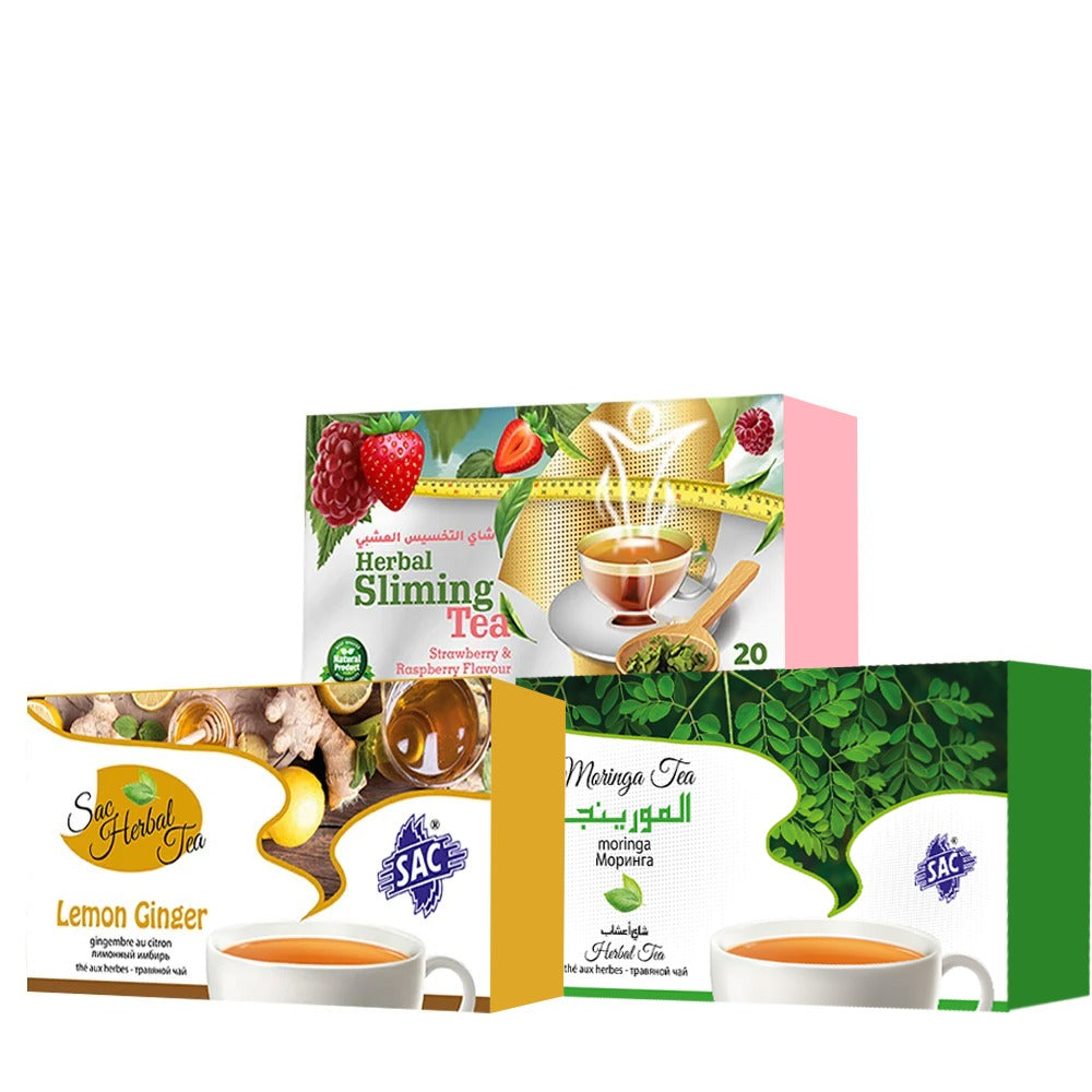 Celebrity's Tea Pack (Slimming Tea,Lemon Ginger, Moringa)