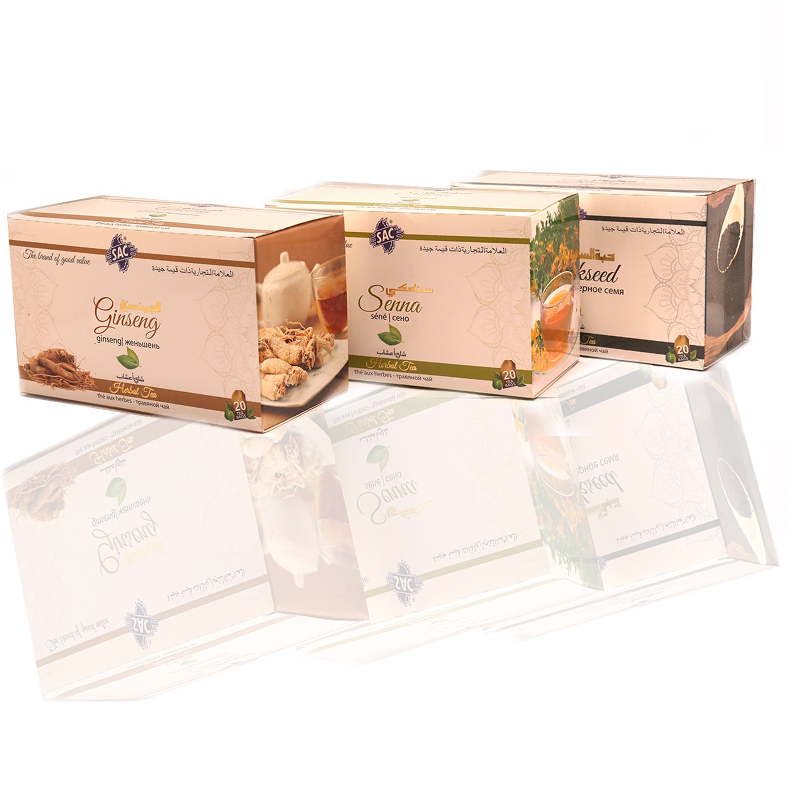 Power tea pack (Ginseng, Senna, Blackseed )