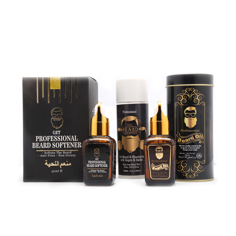 Beard Love Kit - Professional Beard Oil, Beard Shampoo, Softening Serum - SAC