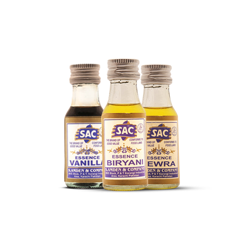Vanilla, Biryani & Kewra Essence Flavor - 25ml (Pack of 3)