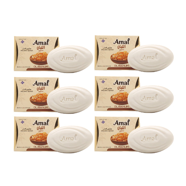 AMAL SOAP 80gm Olibanum Bar For Daily Use ( Pack of 6)