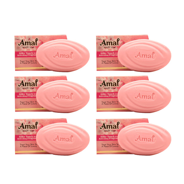 AMAL SOAP 80gm Beauty Bar For Daily Use (Pack of 6)