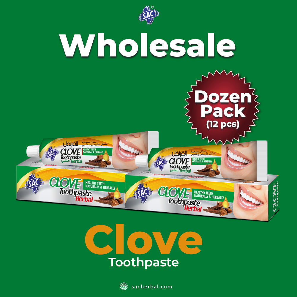 SAC Clove Toothpaste - 125gm (Dozen Pack 12 pcs)