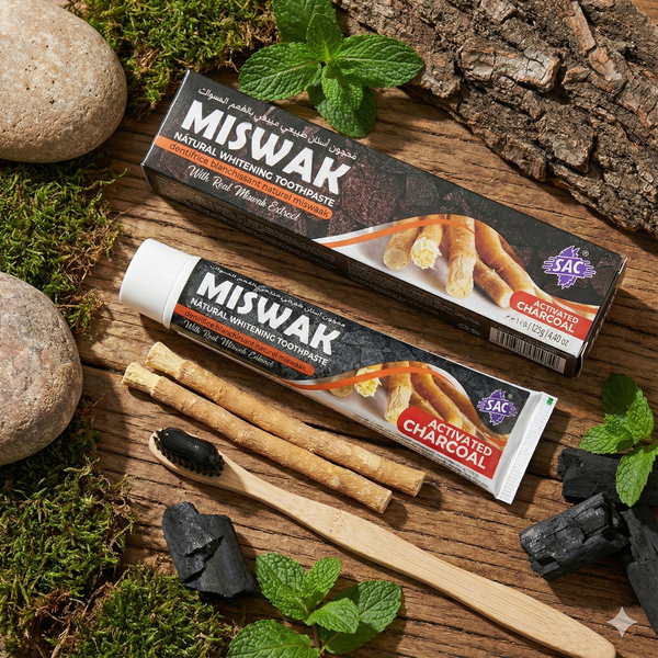 Miswak Natural Whitening Toothpaste with Activated Charcoal