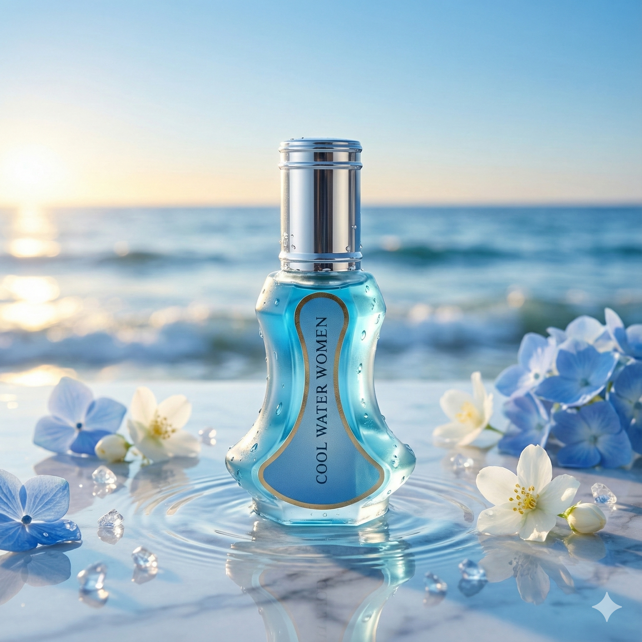 Cool Water Women Impression by Al-Taha – 35ml Long-Lasting Fresh & Aquatic Perfume