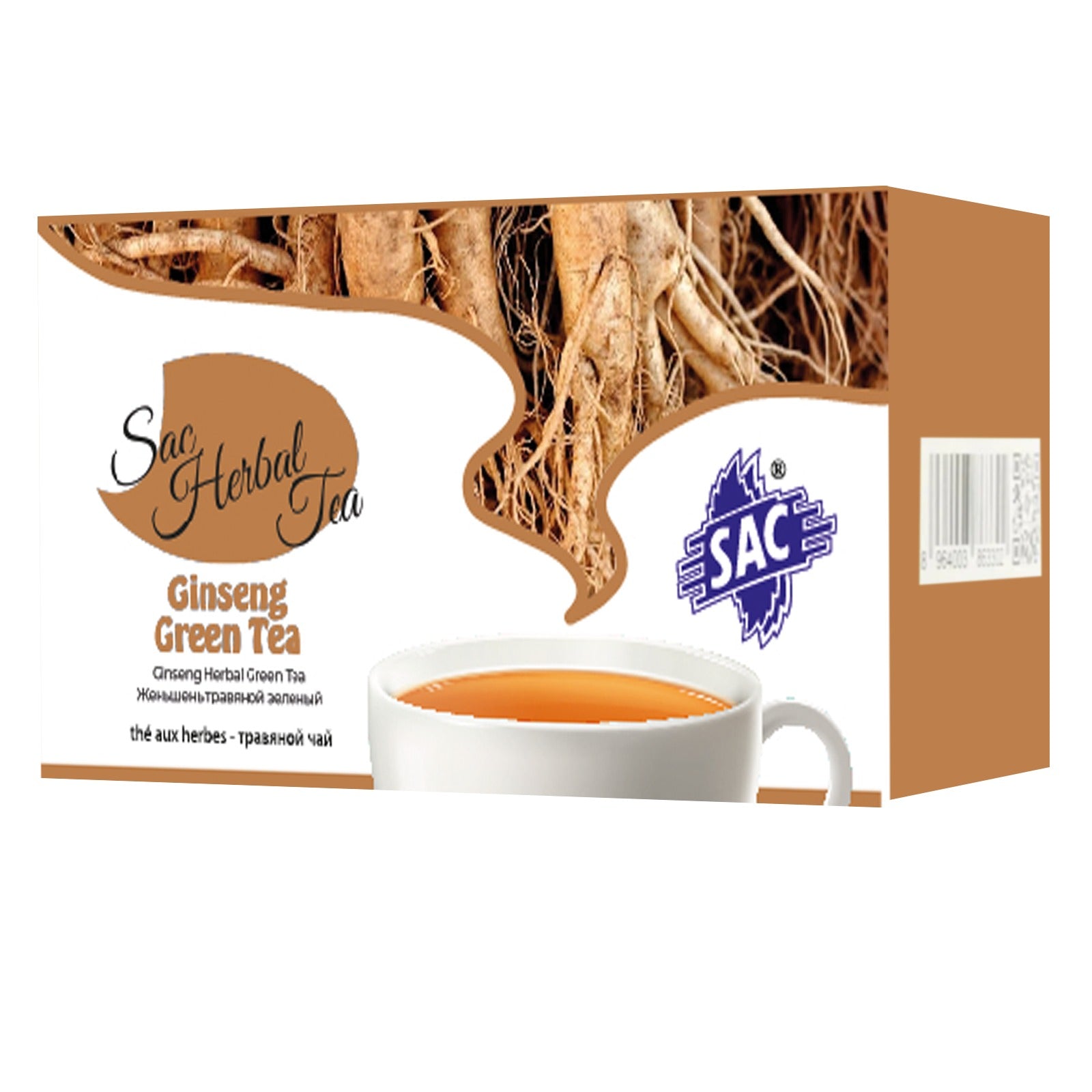 Ginseng Herbal Green Tea  (20 Sachets Per Pack)