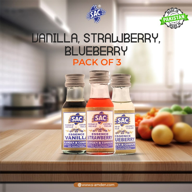 Strawberry, Blueberry & Vanilla - 25ml (Pack of 3)