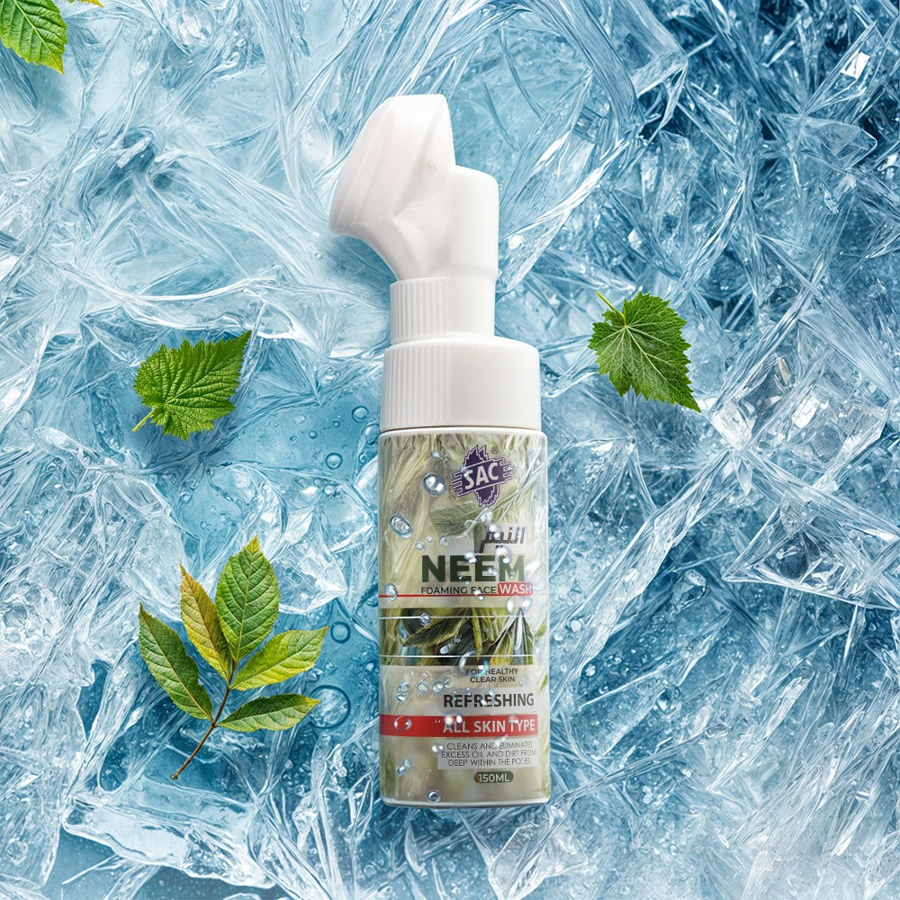 Neem Anti Acne Foaming Face Wash 150ml Silicon Brush