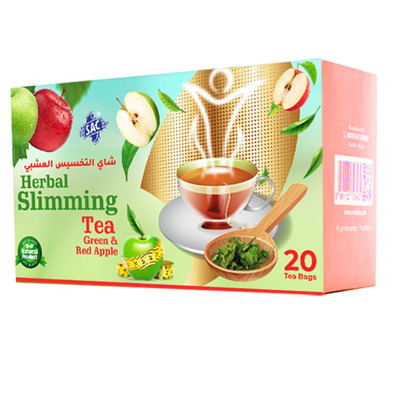 Herbal Slimming Green Tea Green & Red Apple (20 Sachets Per Pack)