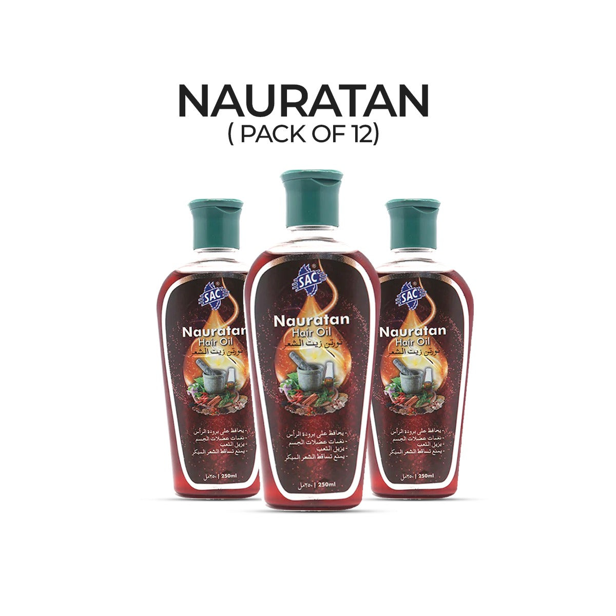 Nauratan Hair Oil 250ml (Pack of 12)