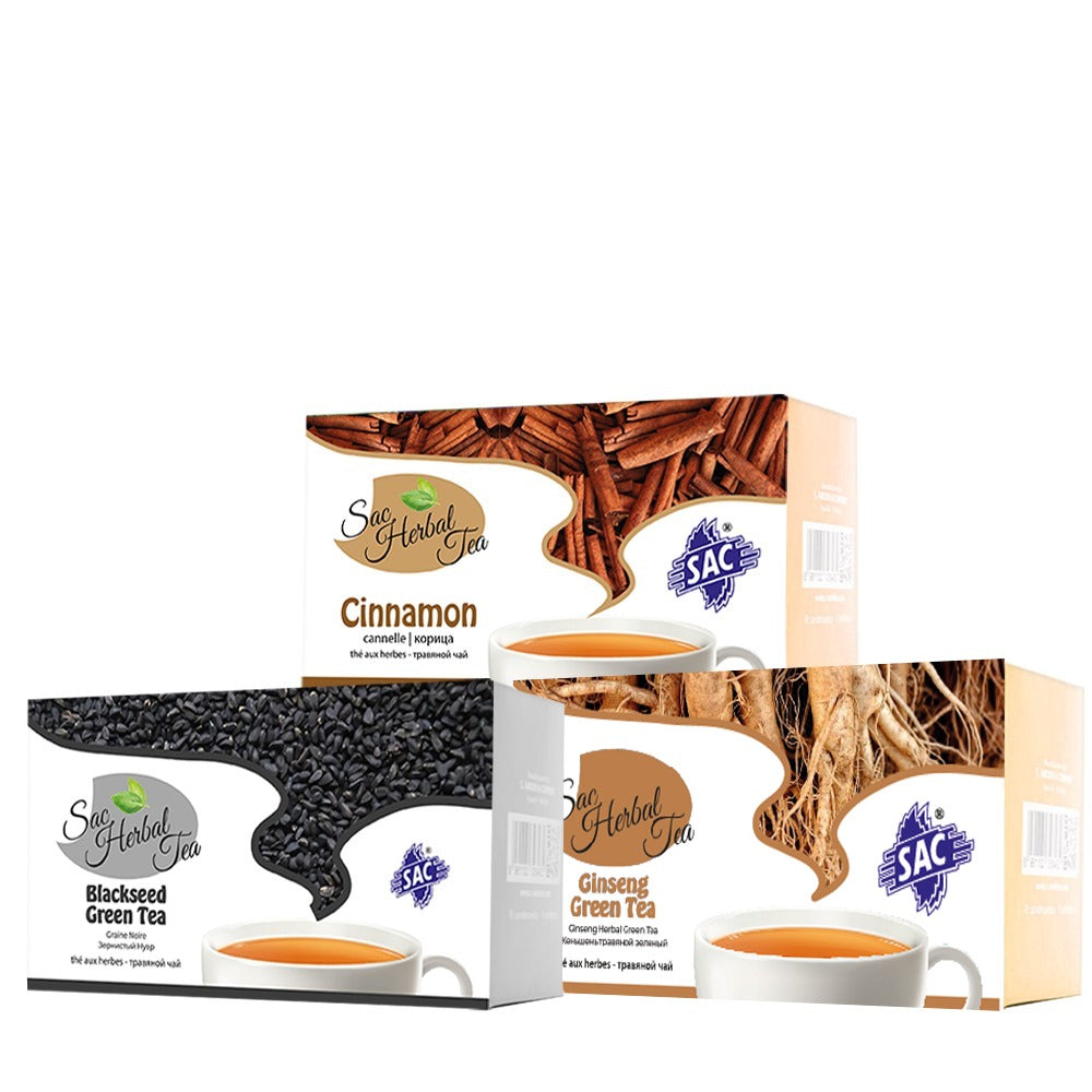 Warm & Healthy Tea Pack  (Cinnamon, Ginseng, Blackseed)