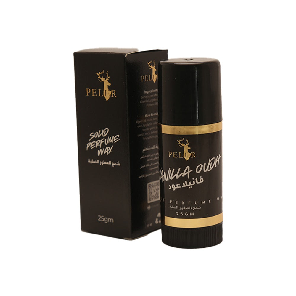 Vanilla Oudh Solid Perfume Wax 25gm by Peler