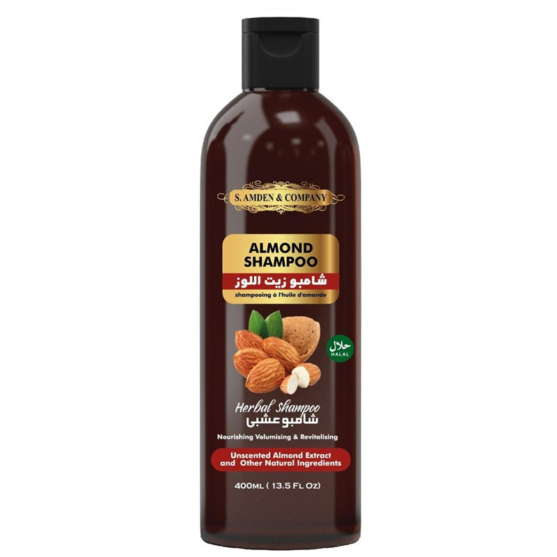 Almond Shampoo - Nourishing, Adds Volume, Revitalising - 400ml