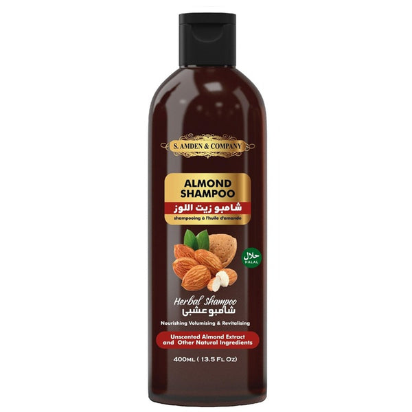 Almond Shampoo - Nourishing, Adds Volume, Revitalising - 400ml