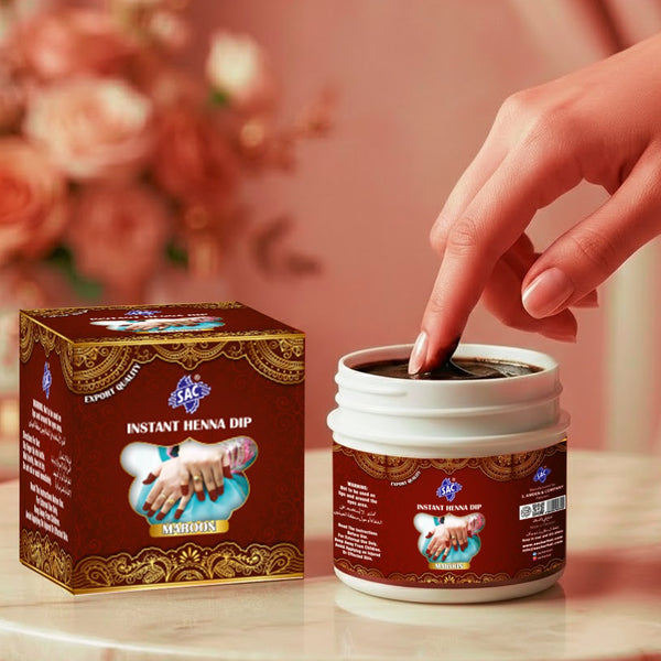 SAC Instant Henna Dip - Maroon.