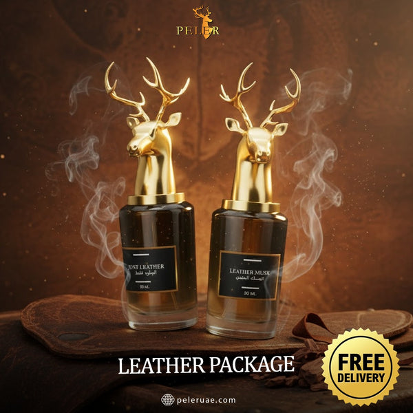 Peler Leather Package Perfume Set, Just Leather and Leather Musk.