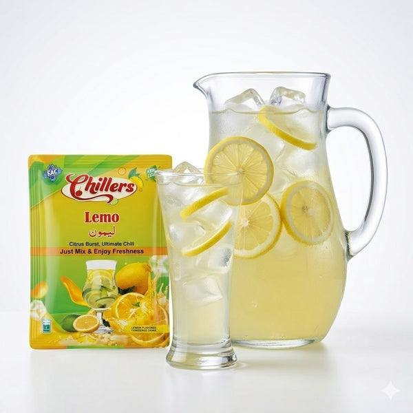 Lemo Powder|pack of 6| Juice Instant Mixture of Zesty & Refreshing Drink