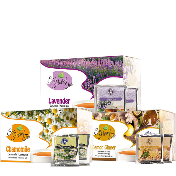 Relax and Diet Tea Pack  (Lemon ginger ,Chamomile ,Lavender )