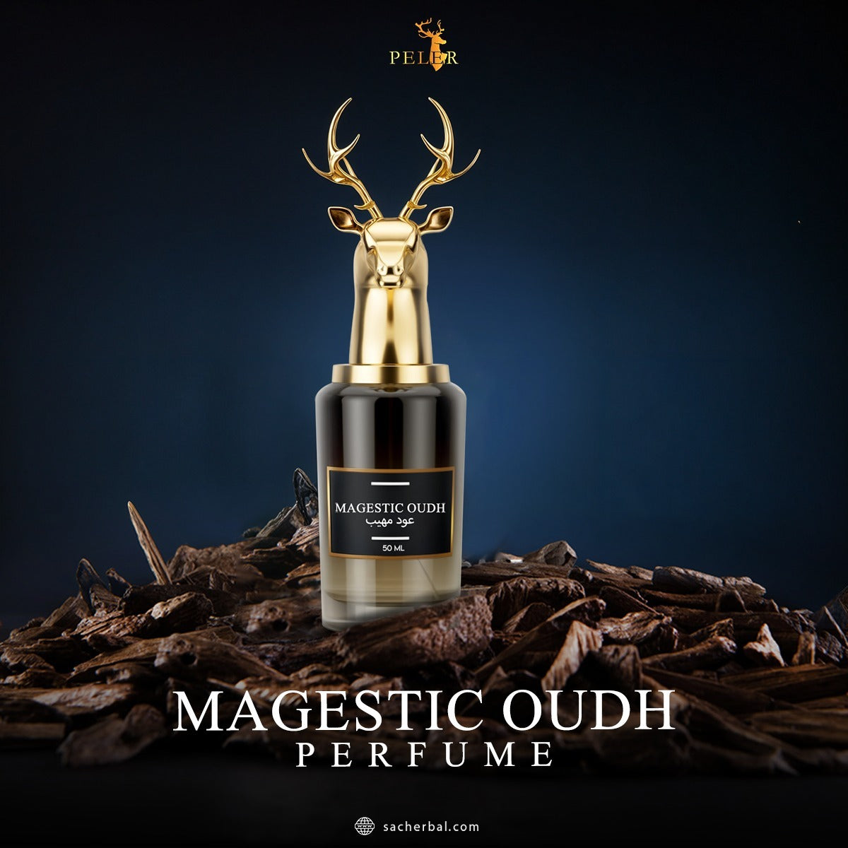 Magestic Oudh Perfume 50ml by Peler UAE