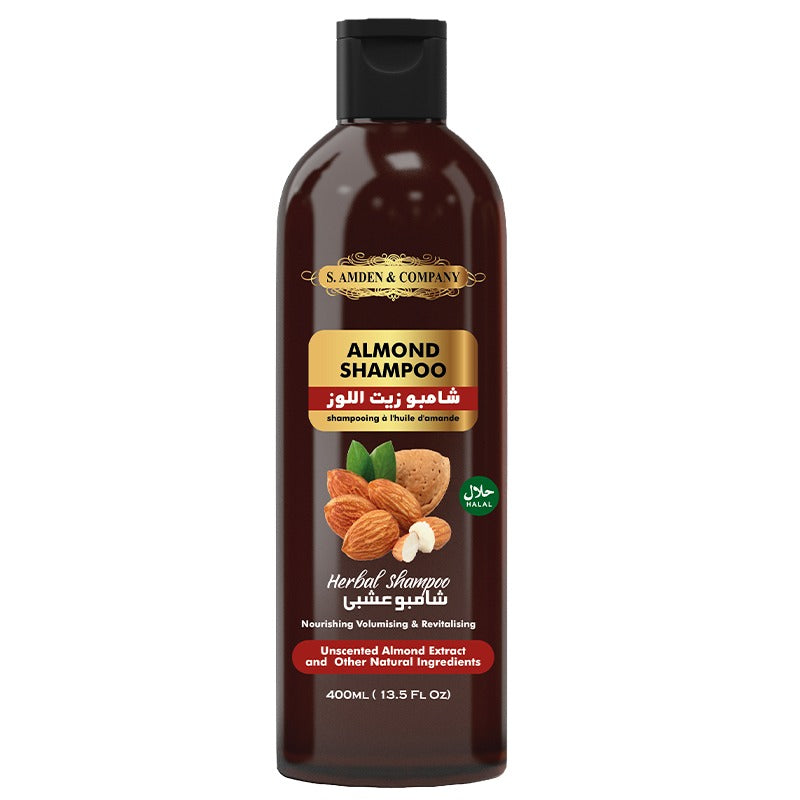 Almond Shampoo - Nourishing, Adds Volume, Revitalising - 400ml