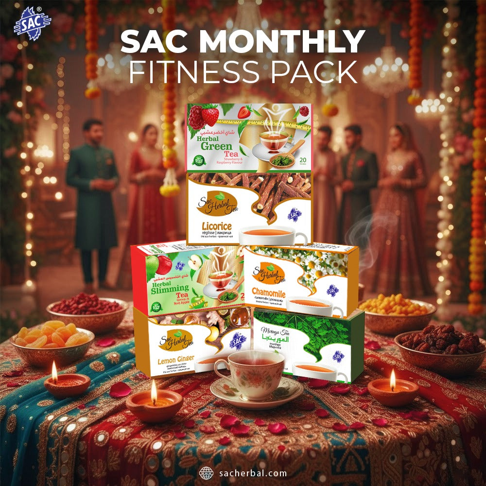 Sac Monthly Fitness Pack – Herbal Slimming & Wellness Tea Collection