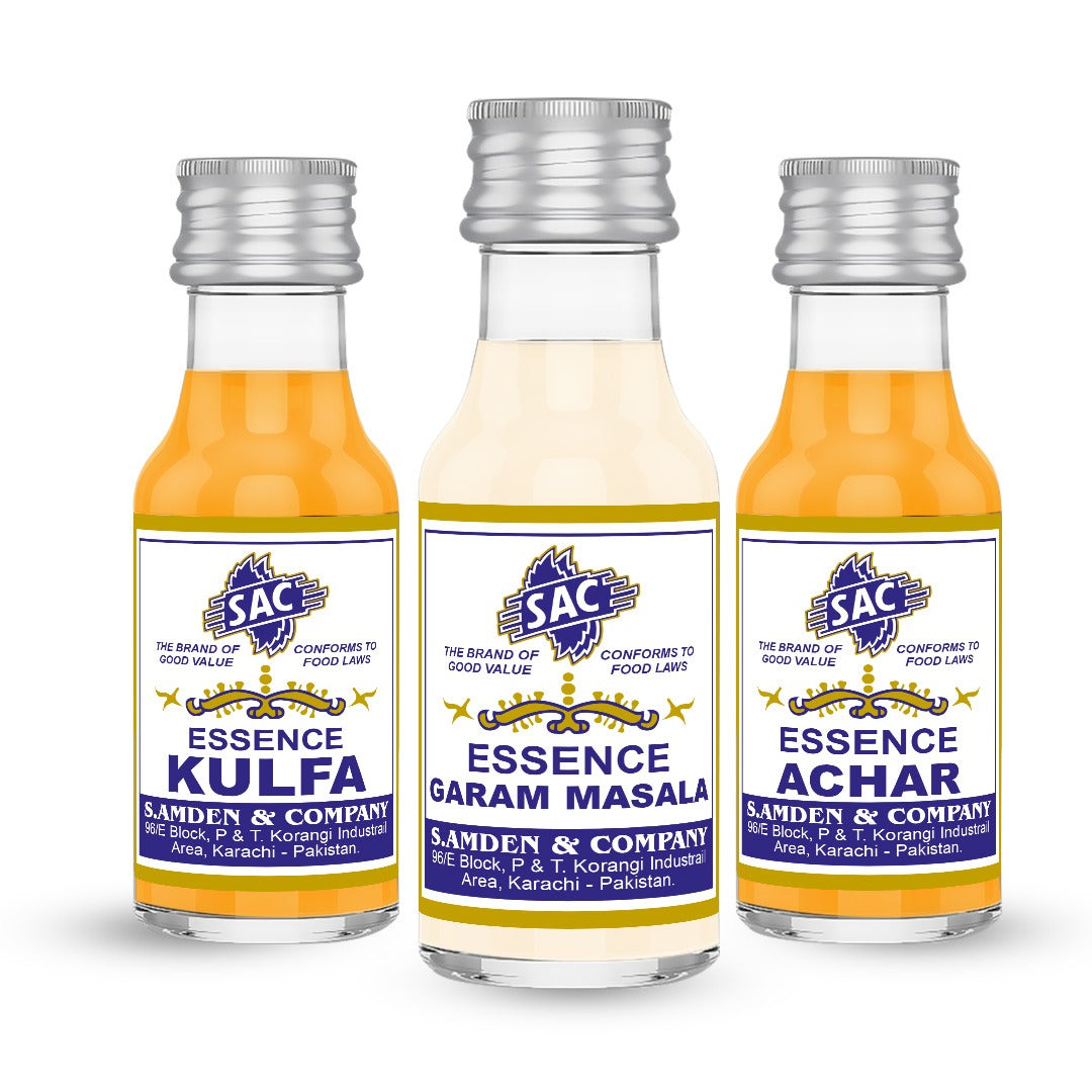 Kulfa, Garam Masala & Achar Flavor - 25ml (Pack of 3)