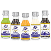 Pista, Chocolate Hazelnut,Carmel,Lychee & Vanilla- 25ml (Pack of 5)