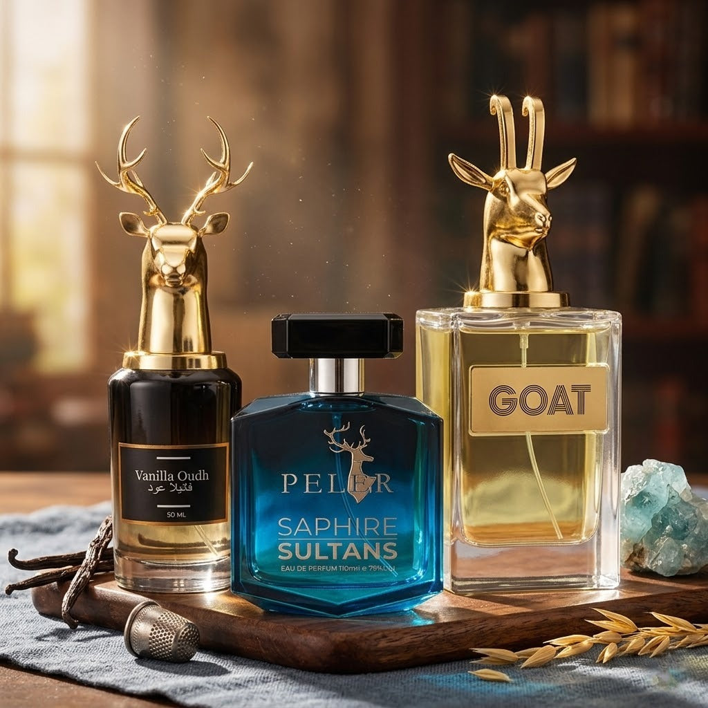 Men’s Day Perfume Trio – Vanilla Oudh, Sapphire Sultan & GOAT