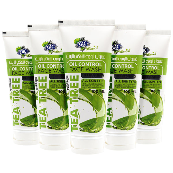Tea Tree Oil Control Face Wash 100ml (Dozen Pack 12 pcs)