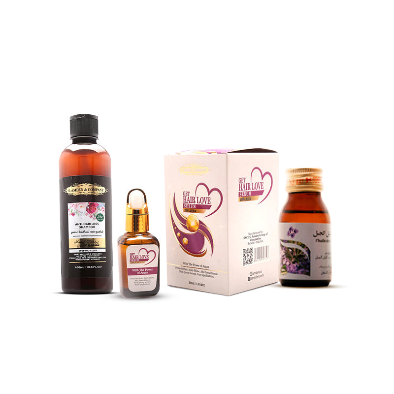 Haircare Package (Hair Serum, Rosemary Oil 30ml, Anti hair fall Shampoo)
