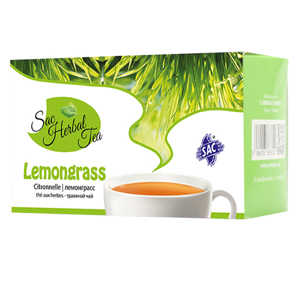 Lemon Grass Herbal Green Tea  (20 Sachets Per Pack)