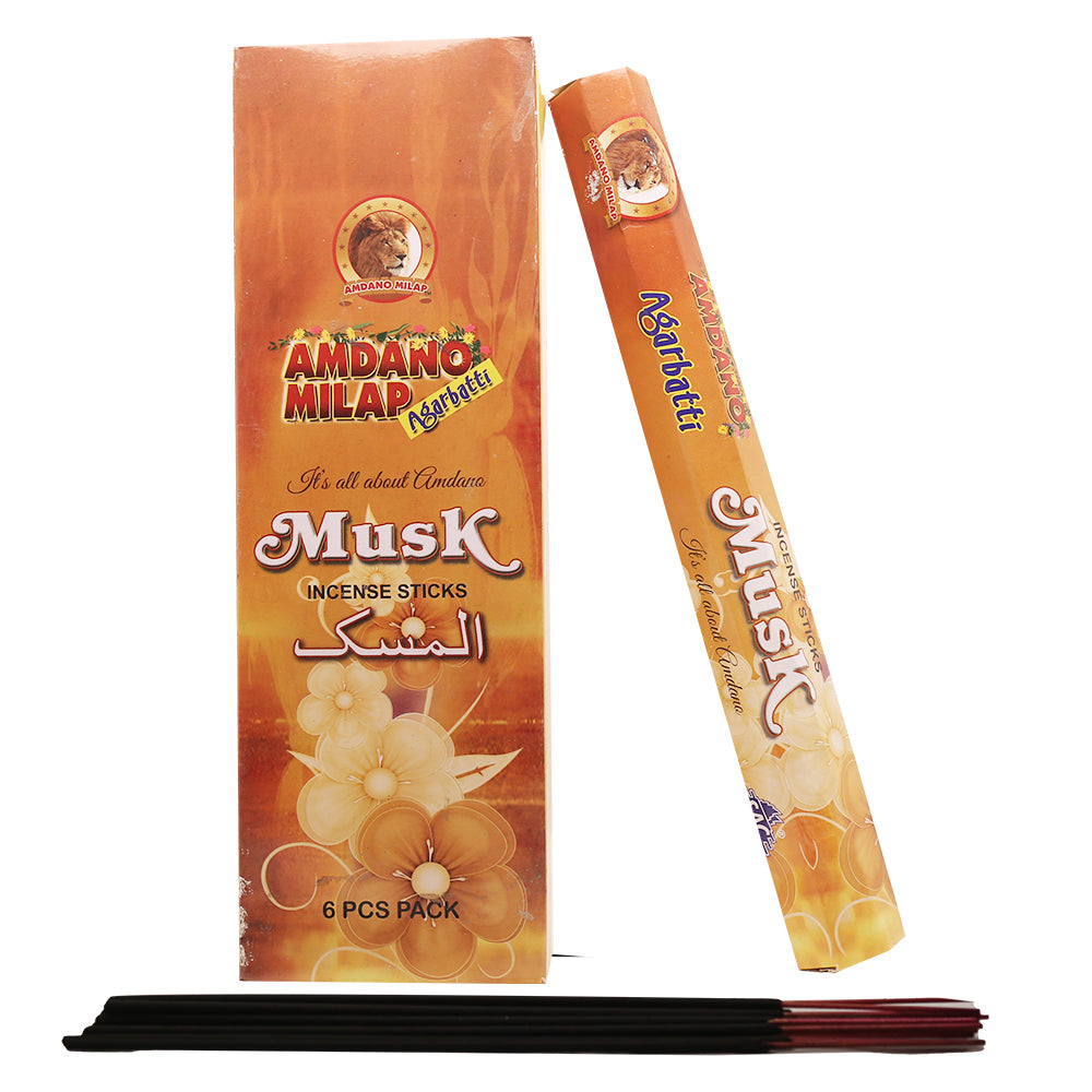 Musk Incense sticks - Aggarbati (pack of 6 boxes)