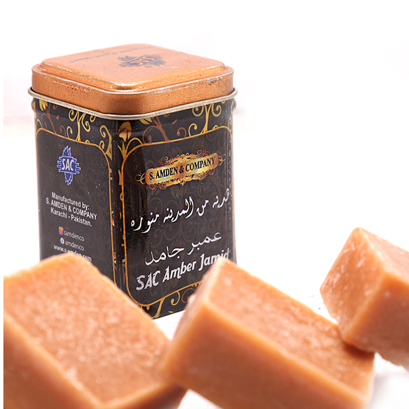 Amber Jamid 25gm Musk Cube Solid Fragrance tin pack