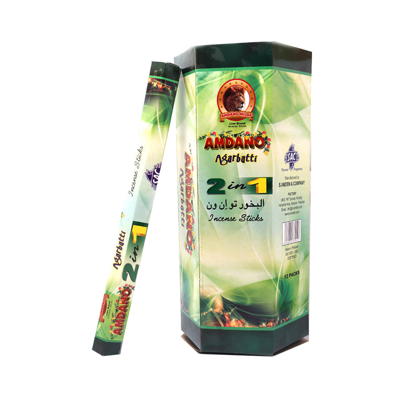Amdano 2 In 1 Agarbatti Pack of 12