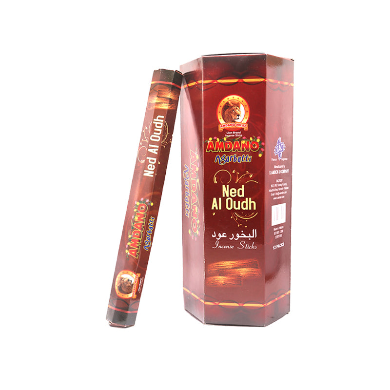 Ned Al Oudh Agarbatti Pack of 12 Boxes Incense Stick