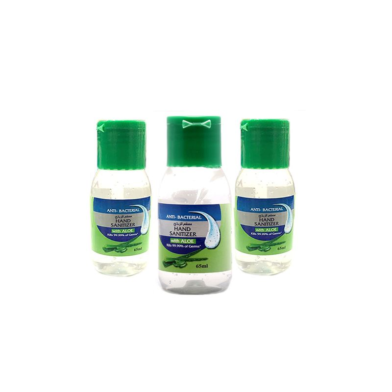 Pack Of Nine Hand Sanitizer With Aloe 65ml